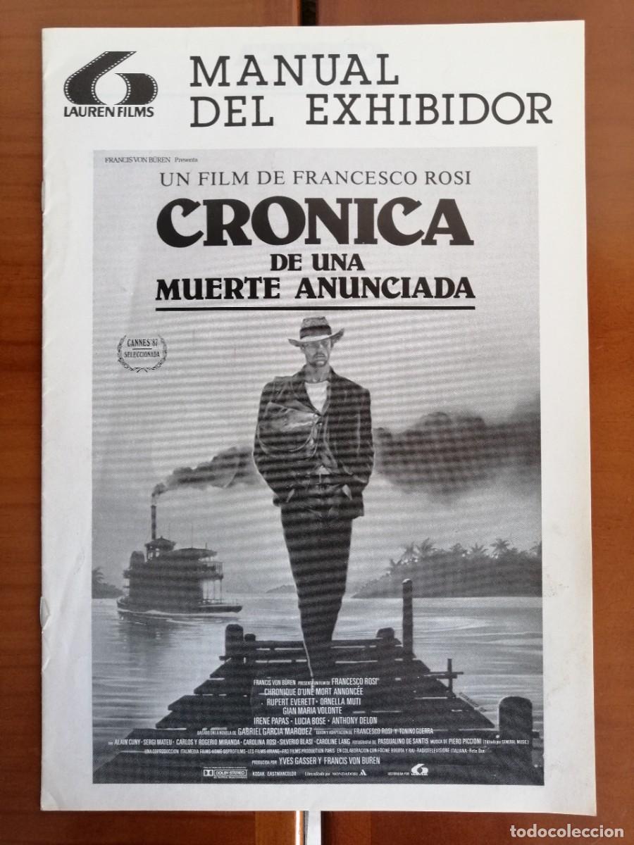 Cinema: G1946 CRONICA DE UNA MUERTE ANUNCIADA-LIBRO 8 PAGINAS