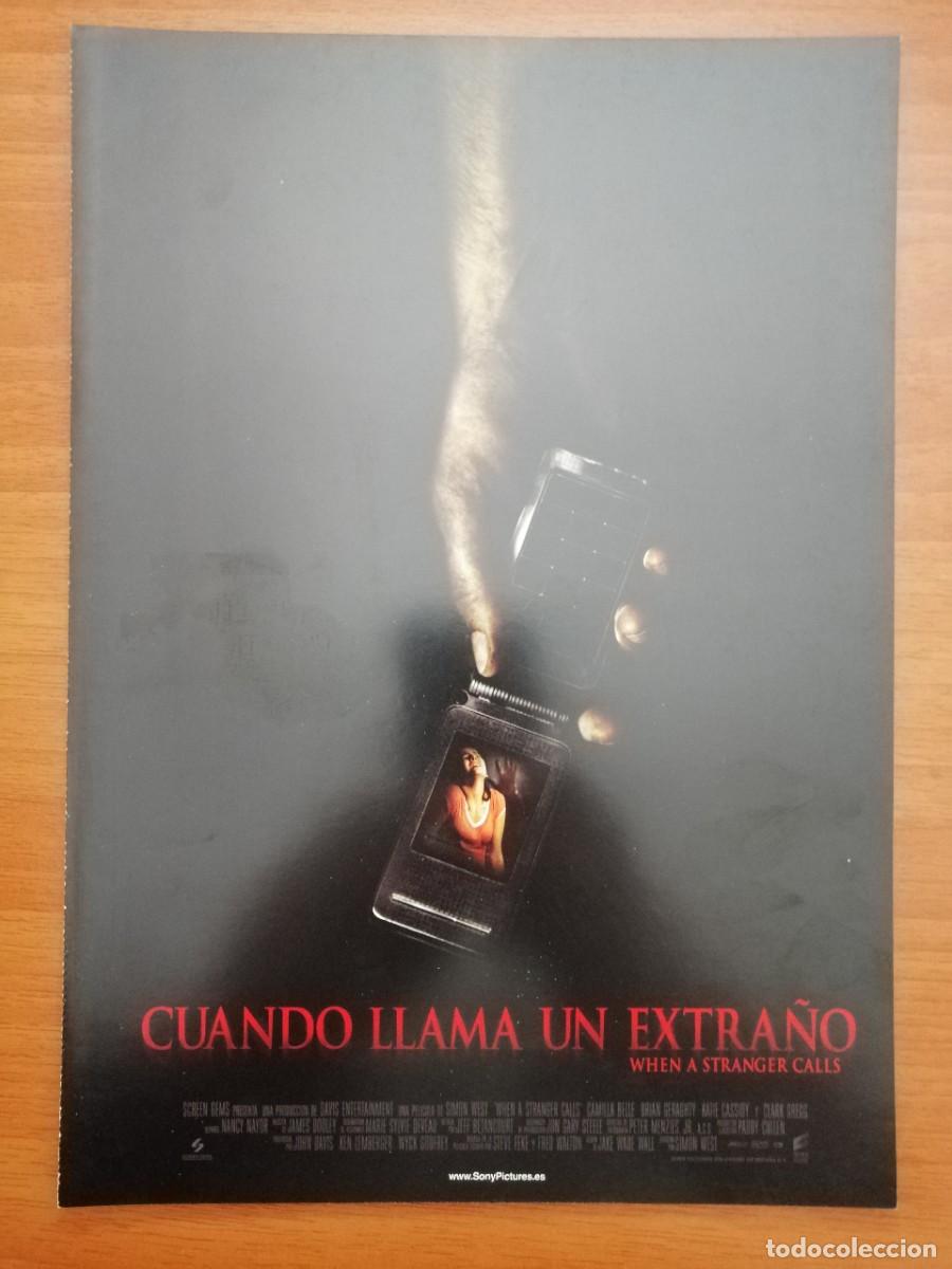 Cinema: G1986 CUANDO LLAMA UN EXTRA&Ntilde;O-DOBLE