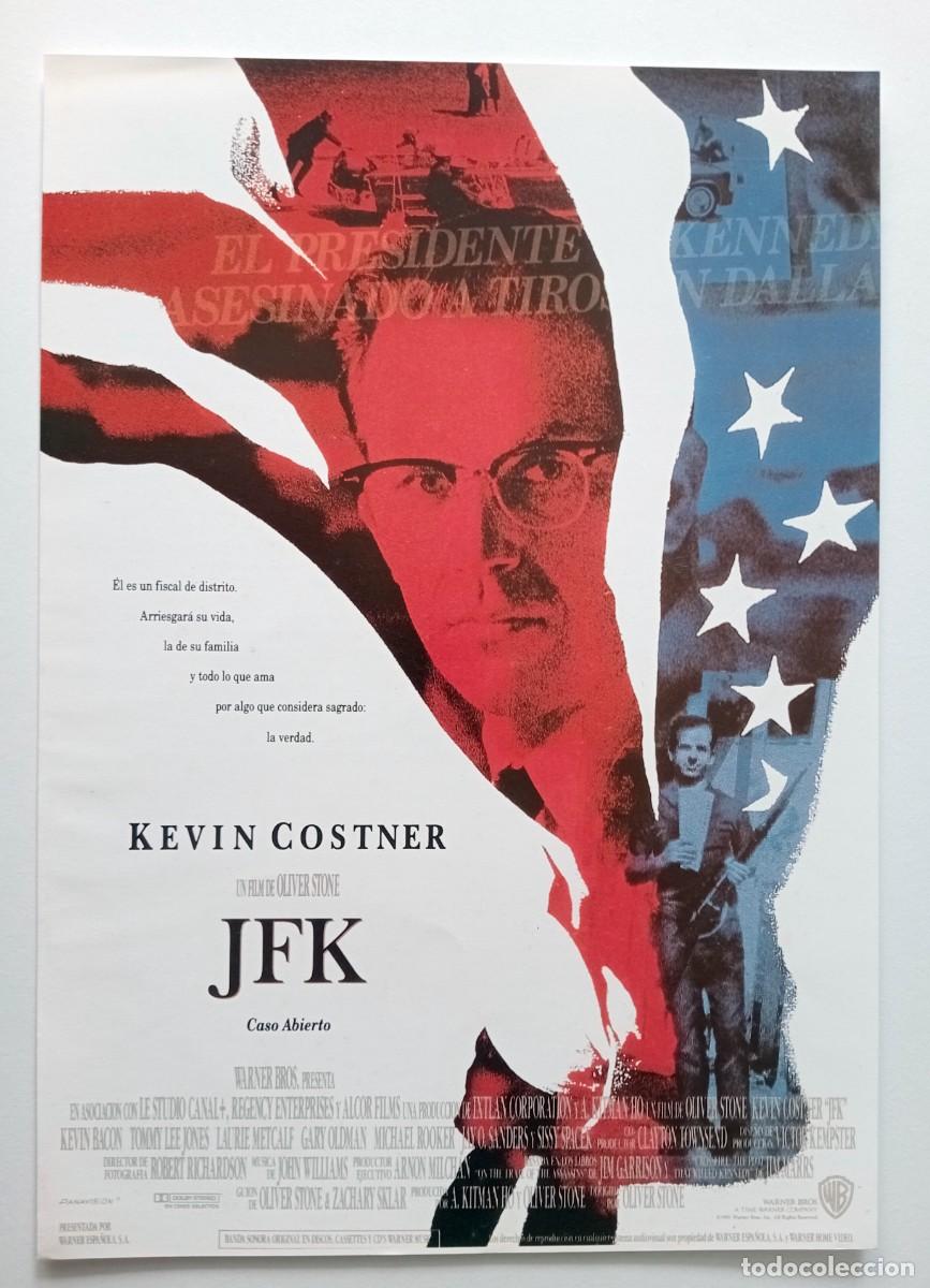 Cine: GUIA PUBLICITARIA CINE PELICULA JFK, CASO ABIERTO (KEVIN KOSTNER)