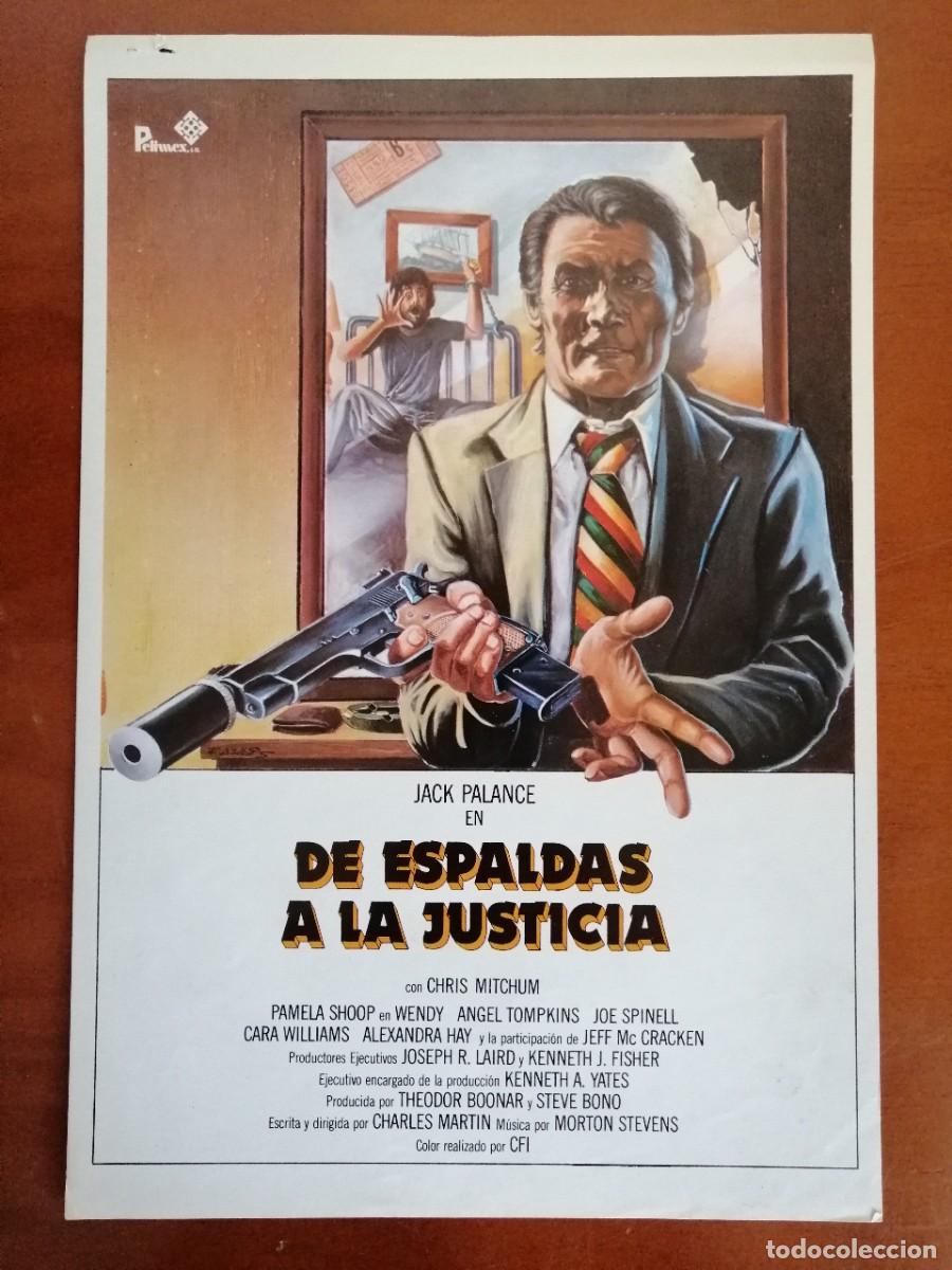 Cinema: G2137 DE ESPALDAS A LA JUSTICIA-SENCILLO