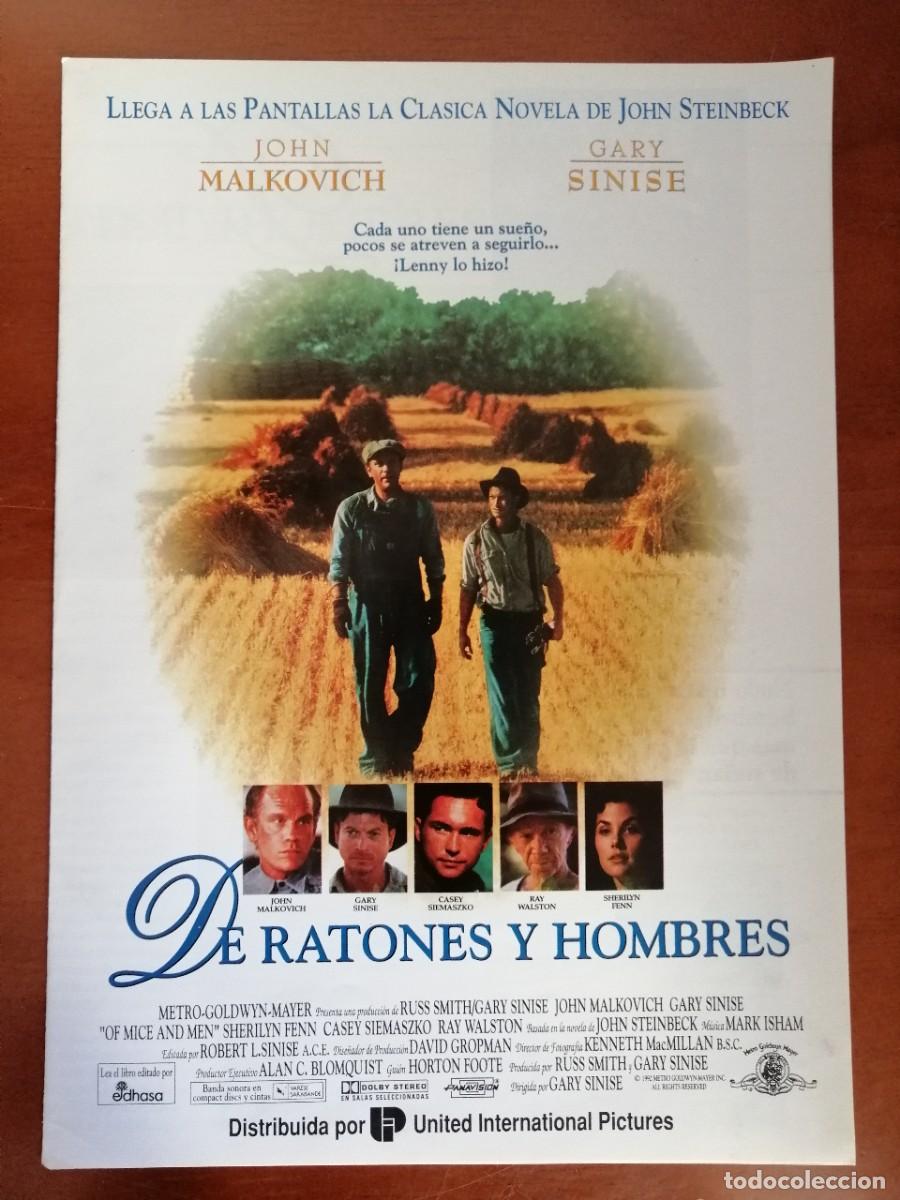 Cinema: G2155 DE RATONES Y HOMBRES-DOBLE