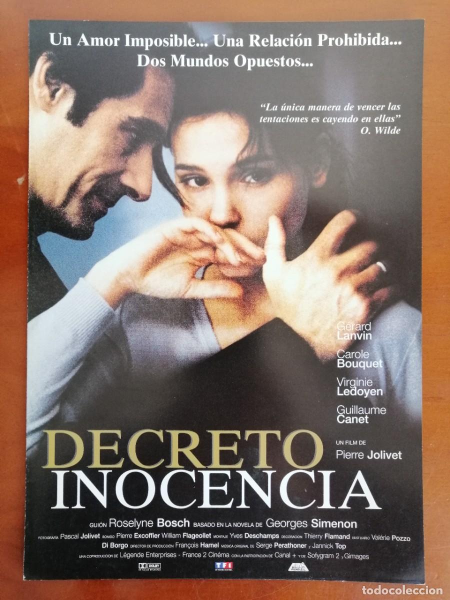 Cinema: G2177 DECRETO INOCENCIA-DOBLE
