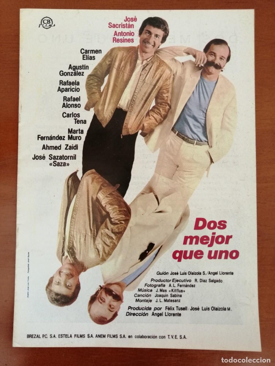 Cin&eacute;ma: G2479 DOS MEJOR QUE UNO-LIBRO 8 PAGINAS