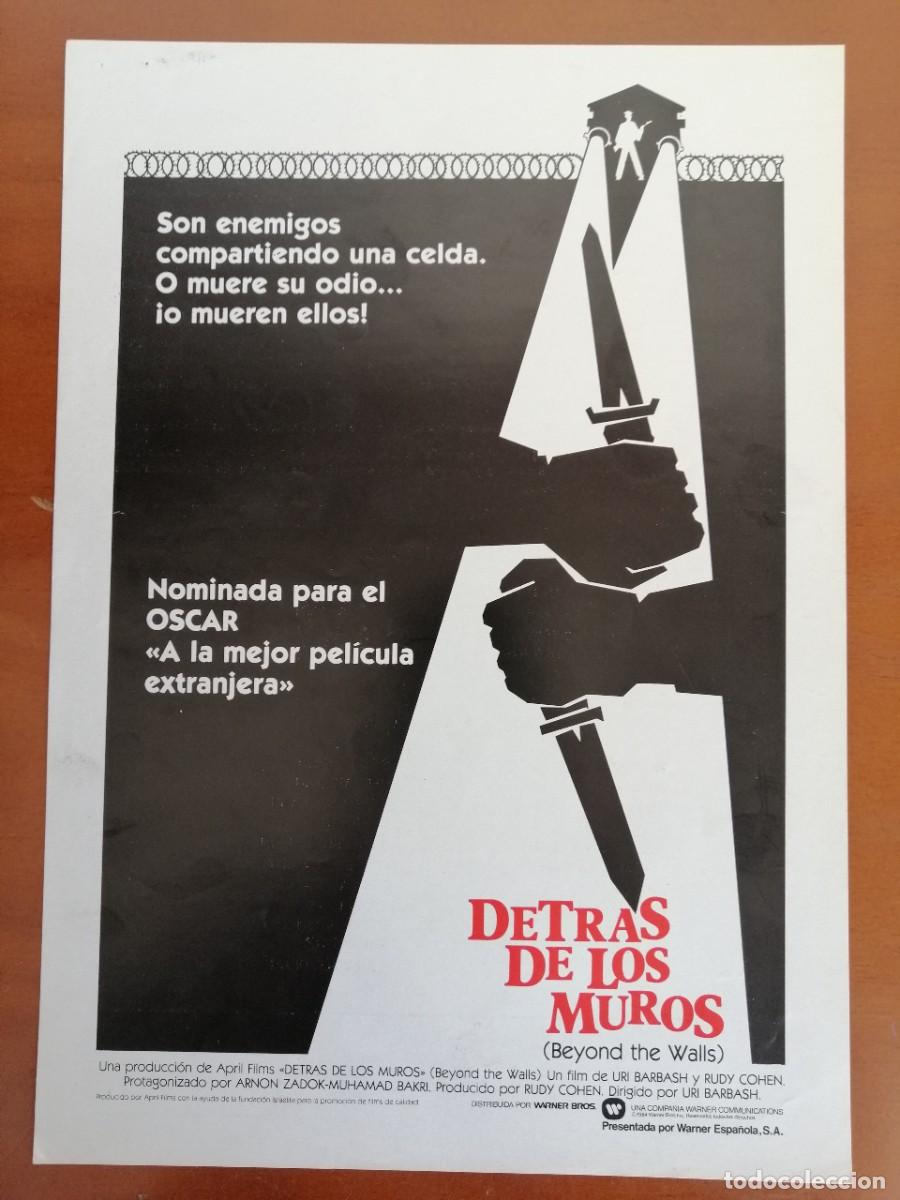 Cinema: G2297 DETRAS DE LOS MUROS (BEYOND THE WALLS)-SENCILLO