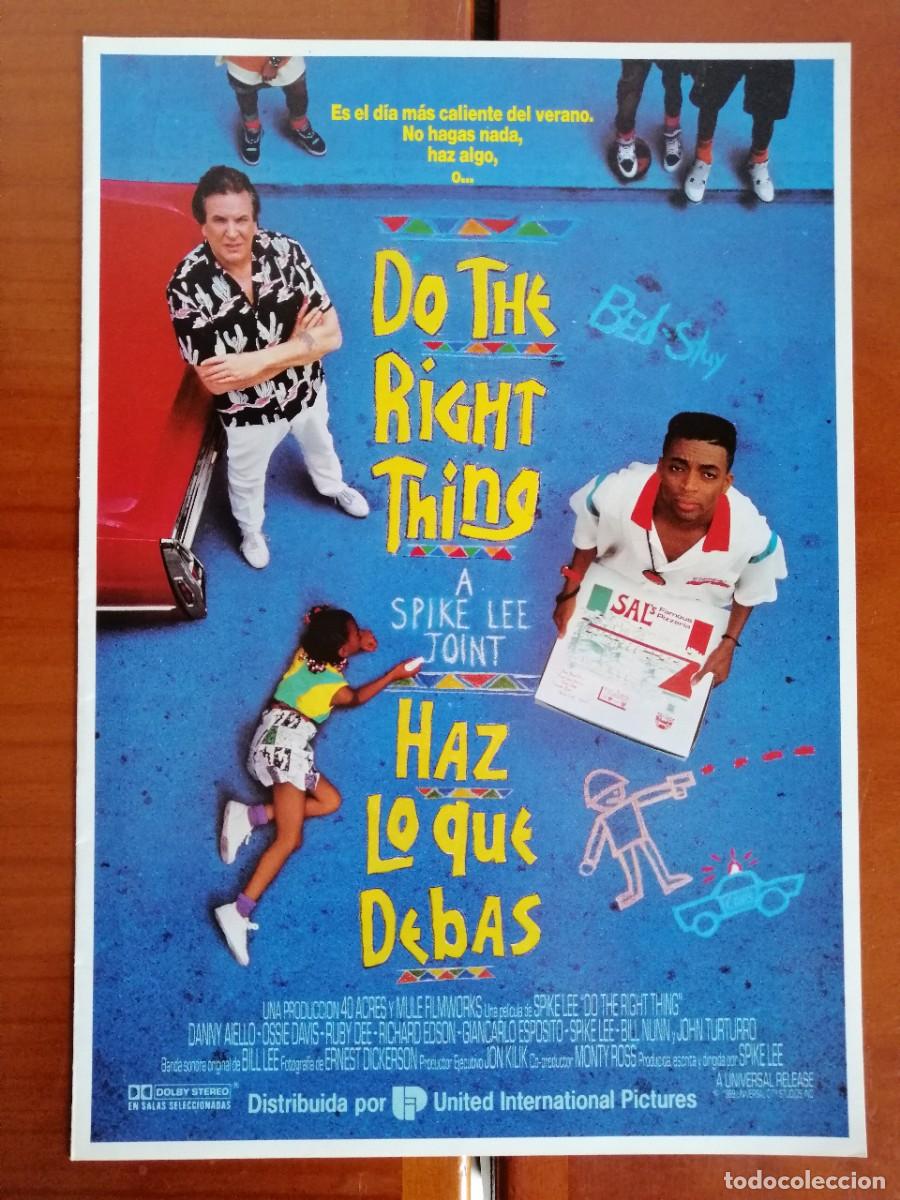 Cine: G2389 DO THE RIGHT THING (HAZ LO QUE DEBAS)-DOBLE