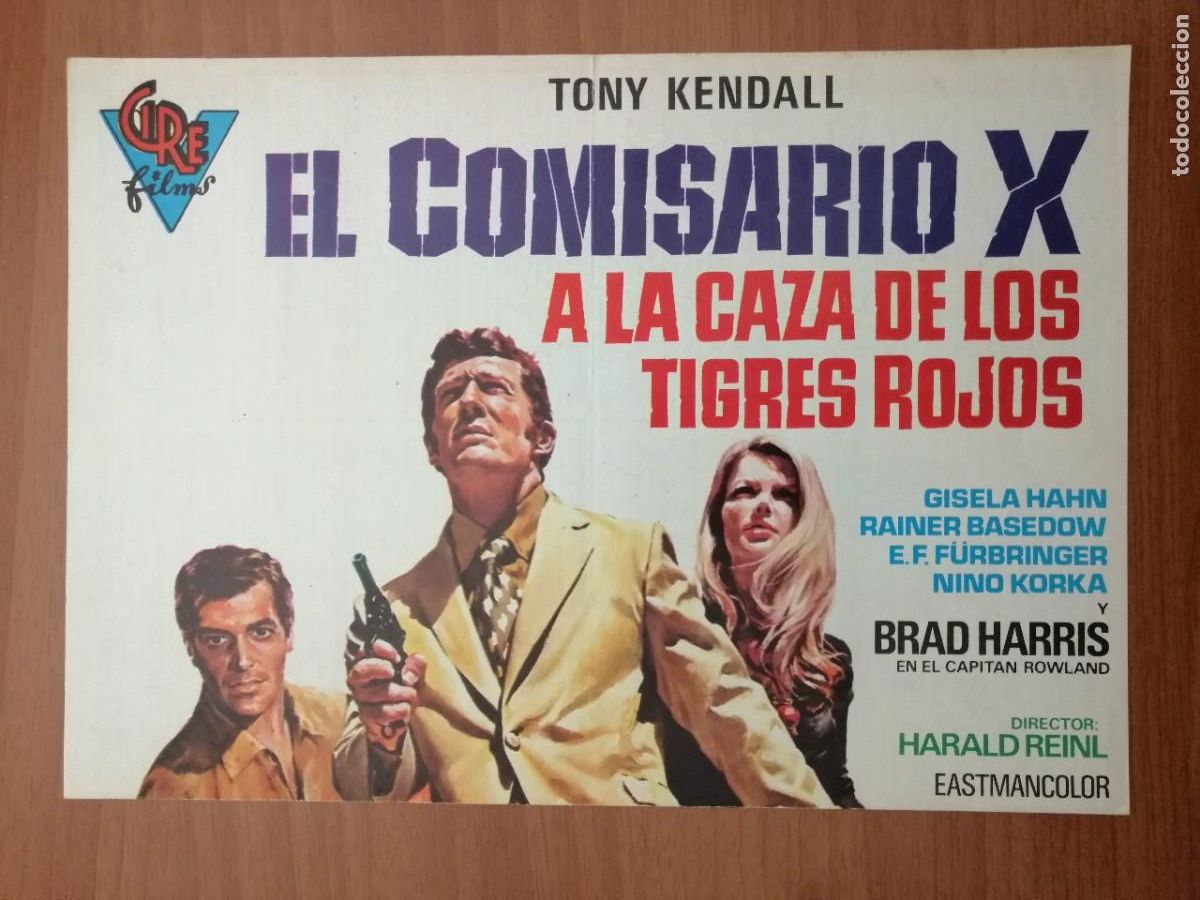 Cine: G2869 EL COMISARIO X A LA CAZA DE LOS TIGRES ROJOS-DOBLE