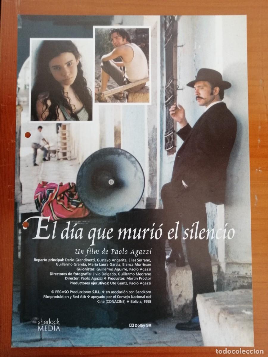 Cinema: G2963 EL DIA QUE MURIO EL SILENCIO-SENCILLO