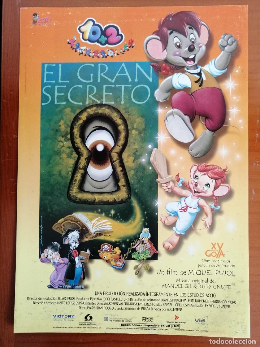 Cinema: G3169 EL GRAN SECRETO-SENCILLO-DIBUJOS ANIMADOS