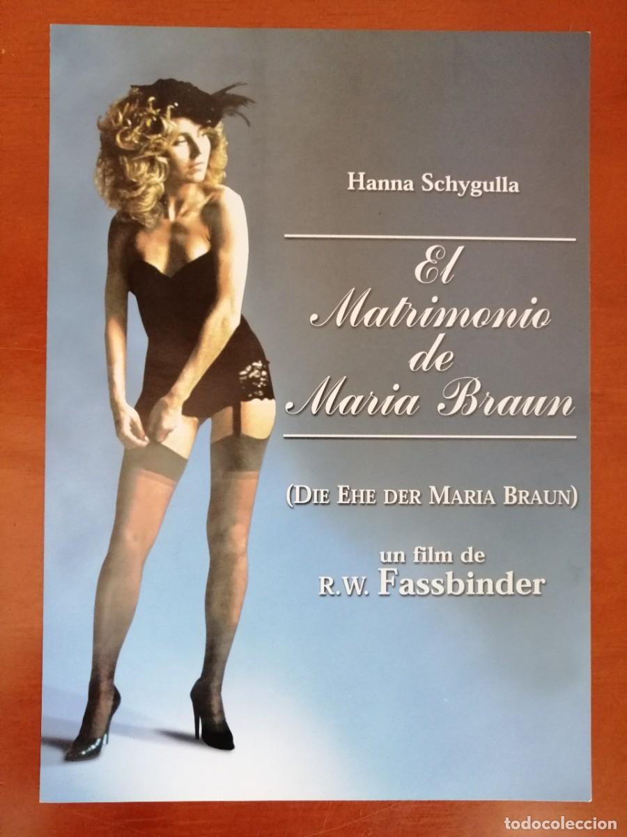 Cinema: G3454 EL MATRIMONIO DE MARIA BRAUN (DIE EHE DERE MARIA BRAUN)-SENCILLO