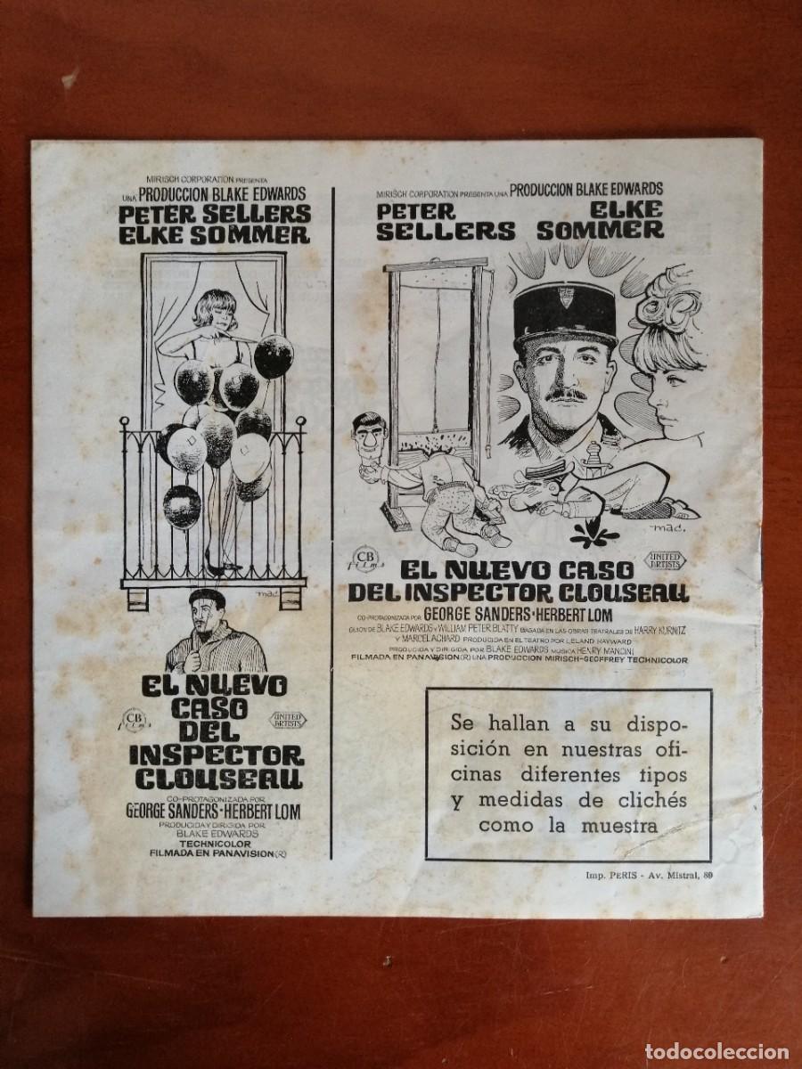 Cine: G3550 EL NUEVO CASO DEL INSPECTOR CLOUSEAU-LIBRO 12 PAGINAS
