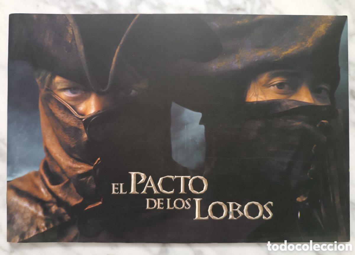 Cine: EL PACTO DE LOS LOBOS PRESS BOOK PRESSBOOK