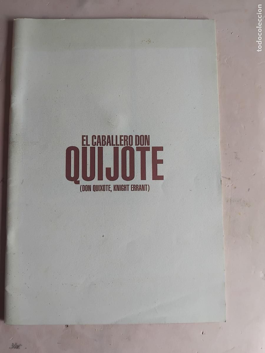 Cine: GUIA DE CINE EL CABALLERO DON QUIJOTE (DON QUIXOTE, KNIGHT ERRANT) 28 PAGINAS.