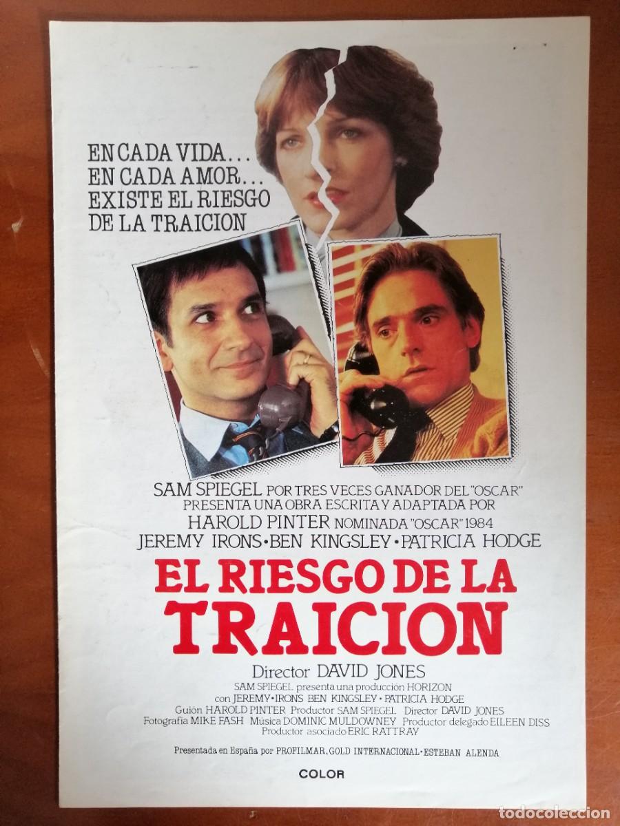Cine: G3798 EL RIESGO DE LA TRAICION-DOBLE