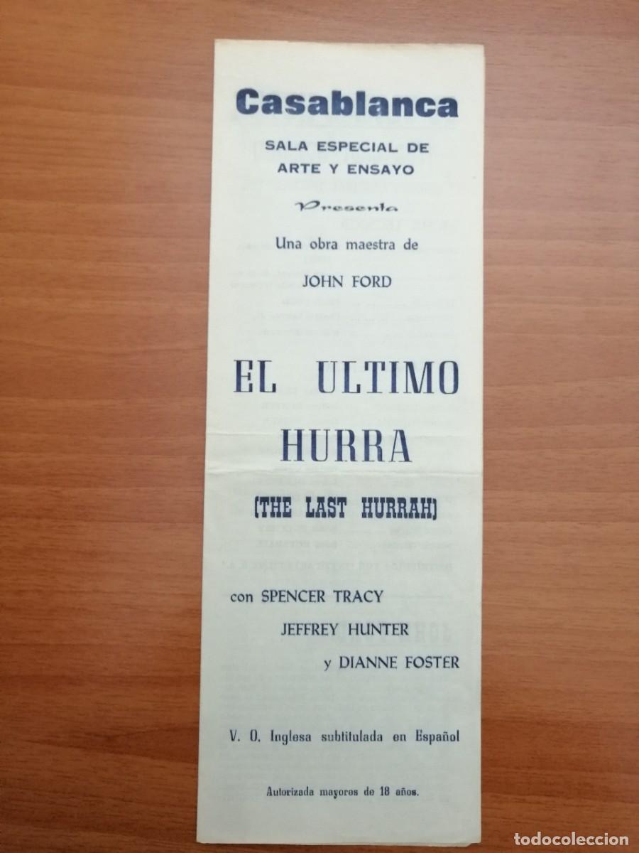 Cine: G4031 EL ULTIMO HURRA (THE LAST HURRAH)-DOBLE