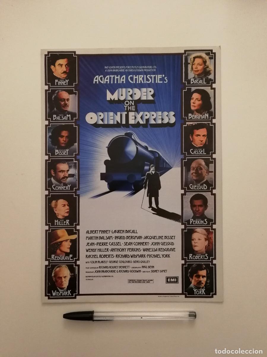 Cine: FICHA COLECCIONABLE -A4- ASESINATO EN EL ORIENT EXPRESS - AGATHA CHRISTIE