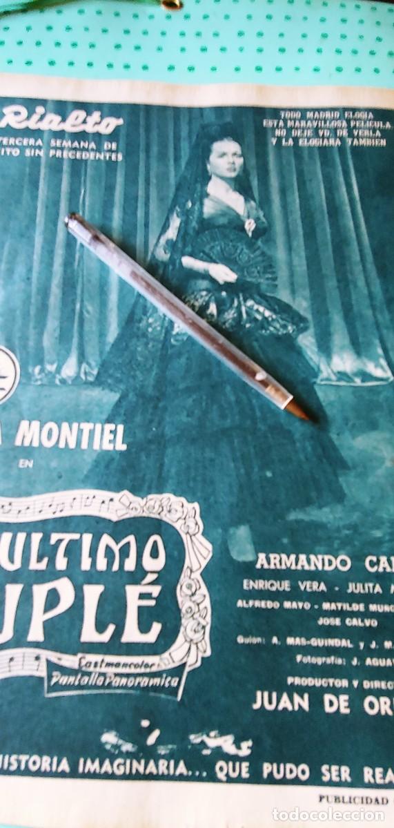 Cinema: pelicula EL ULTIMO CUPLE
