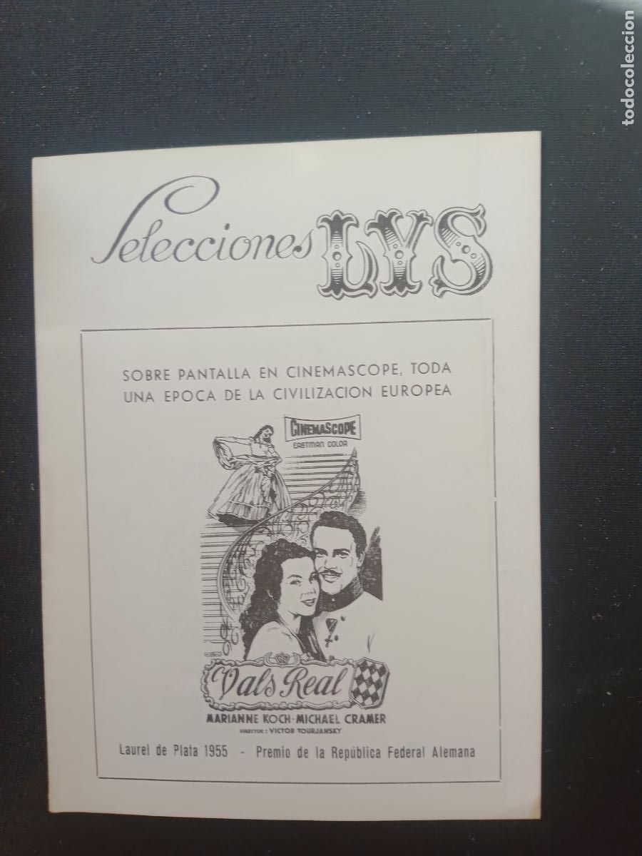 Cin&eacute;ma: VALS REAL. CARTELERA SEMANAL VALENCIA CINEMA SELECCIONES LYS A&Ntilde;OS 50