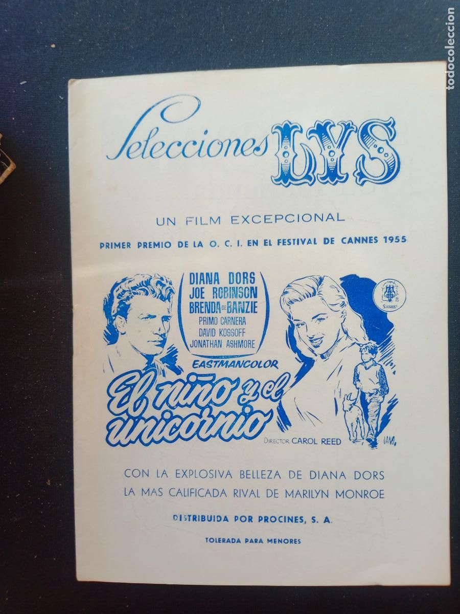 Cin&eacute;ma: EL NI&Ntilde;O Y EL UNICORNIO. CARTELERA SEMANAL VALENCIA CINEMA SELECCIONES LYS A&Ntilde;OS 50