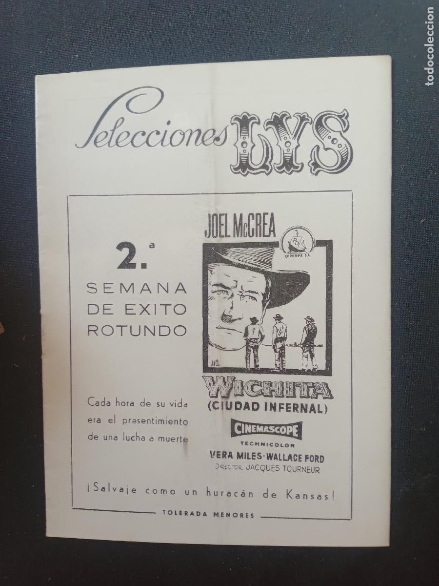 Cin&eacute;ma: WICHITA. CARTELERA SEMANAL VALENCIA CINEMA SELECCIONES LYS A&Ntilde;OS 50