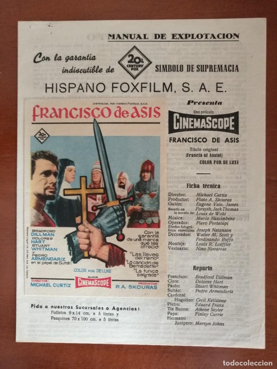 Cine: G4685 FRANCISCO DE ASIS-DOBLE