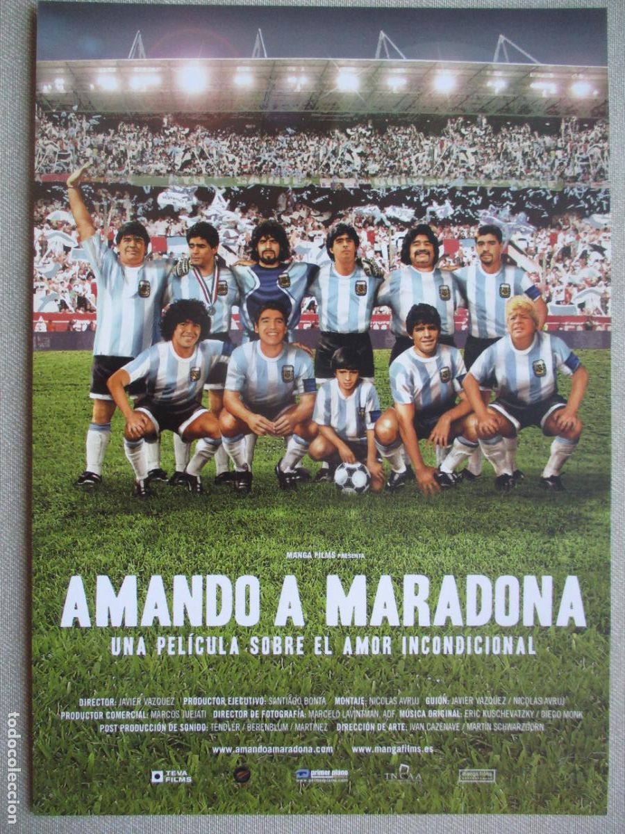 Cine: AMANDO A MARADONA. GUIA ORIGINAL ESTRENO. PEDIDO MINIMO EN GUIAS 10 EUROS.