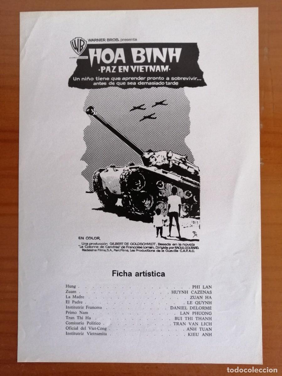 Cine: G5160 HOA BINH (PAZ EN VIETNAN)-SENCILLO