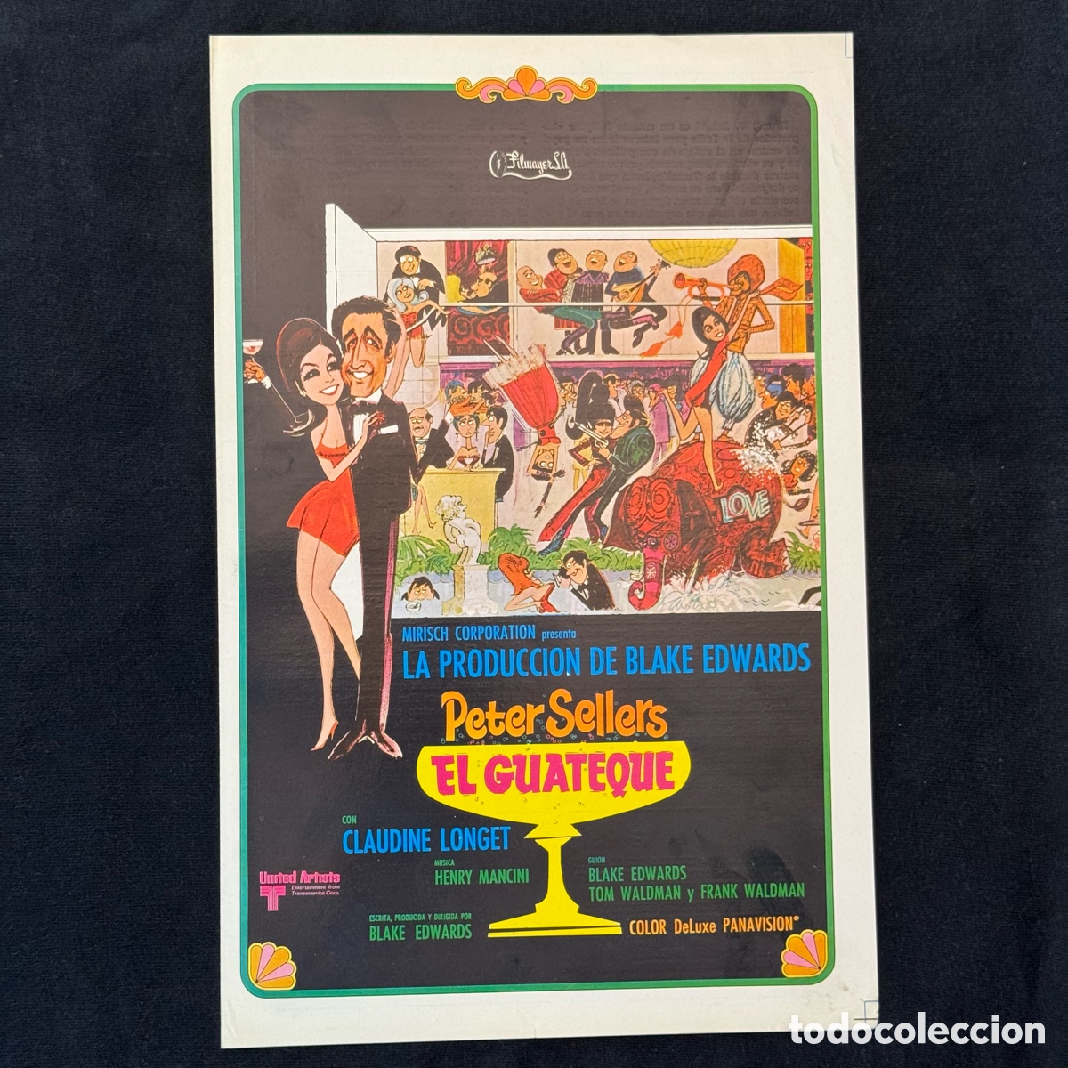 Cine: GUIA PUBLICITARIA EL GUATEQUE PETER SELLERS PUBLICIDAD PELICULA CARTEL POSTER FOLLETO