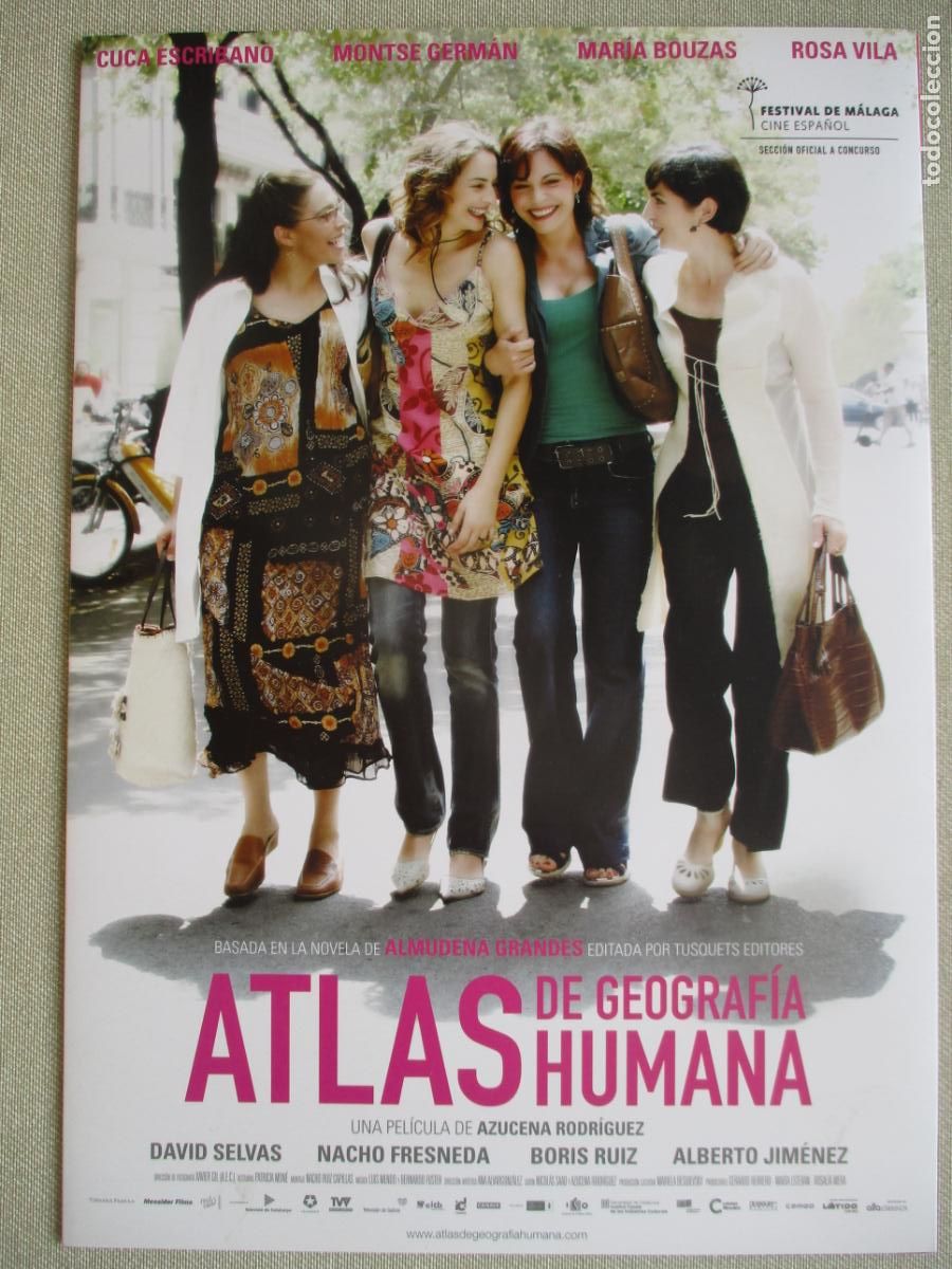 Cinema: ATLAS DE GEOGRAFIA HUMANA. GUIA ORIGINAL ESTRENO. PEDIDO MINIMO EN GUIAS 10 EUROS.