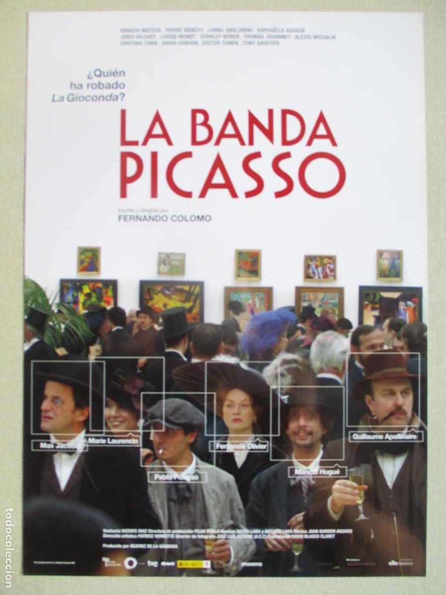 Cine: LA BANDA PICASSO. GUIA ORIGINAL ESTRENO. PEDIDO MINIMO EN GUIAS 10 EUROS.