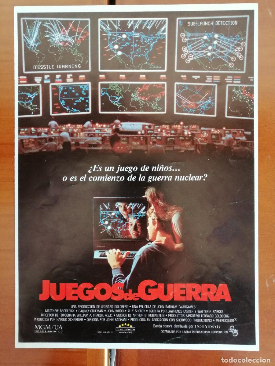 Cine: G5526 JUEGOS DE GUERRA-DOBLE