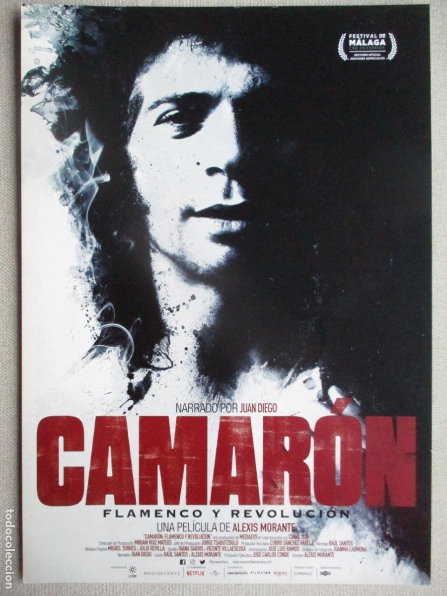 Cine: CAMARON. FLAMENCO Y REVOLUCION. GUIA ORIGINAL ESTRENO. PEDIDO MINIMO EN GUIAS 10 EUROS.