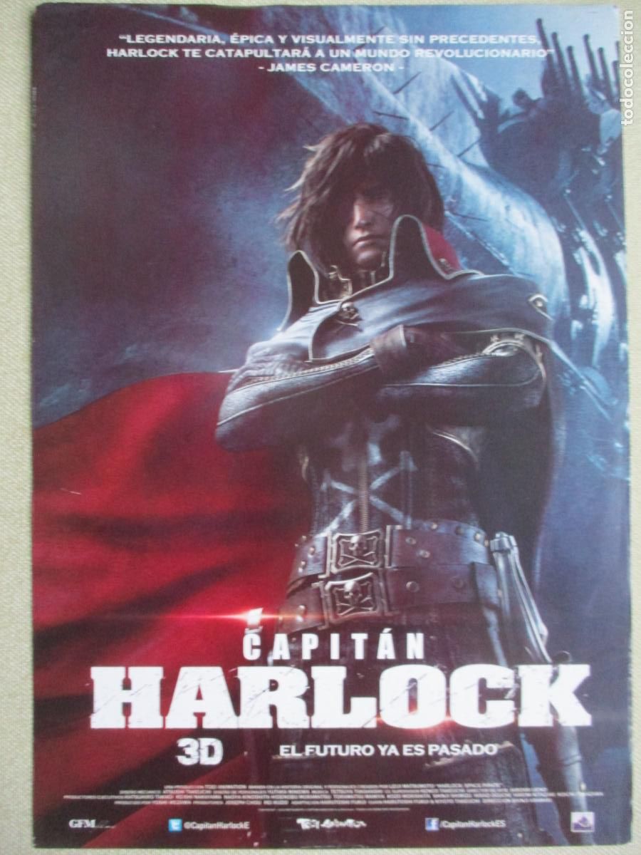 Cine: CAPITAN HARLOCK. GUIA ORIGINAL ESTRENO. PEDIDO MINIMO EN GUIAS 10 EUROS.