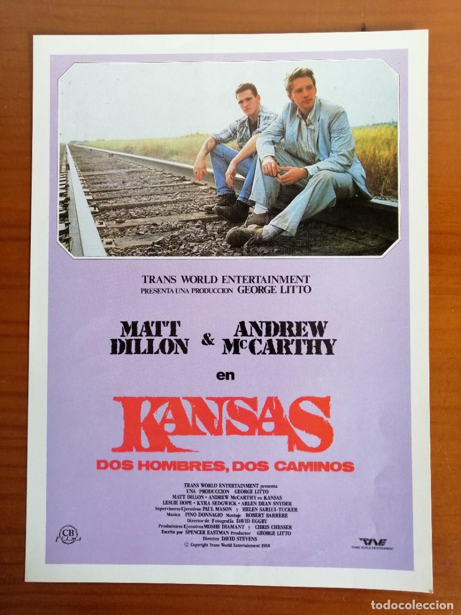 Cinema: G5598 KANSAS, DOS HOMBRES, DOS CAMINOS-SENCILLO