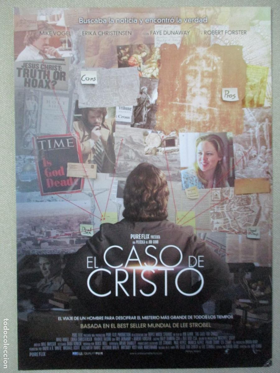 Cine: EL CASO DE CRISTO. GUIA ORIGINAL ESTRENO. PEDIDO MINIMO EN GUIAS 10 EUROS.