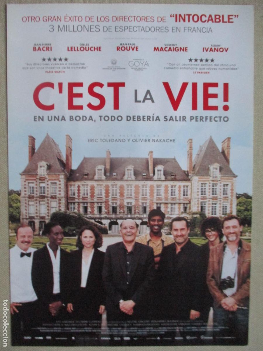 Cinema: C'EST LA VIE. GUIA ORIGINAL ESTRENO. PEDIDO MINIMO EN GUIAS 10 EUROS.