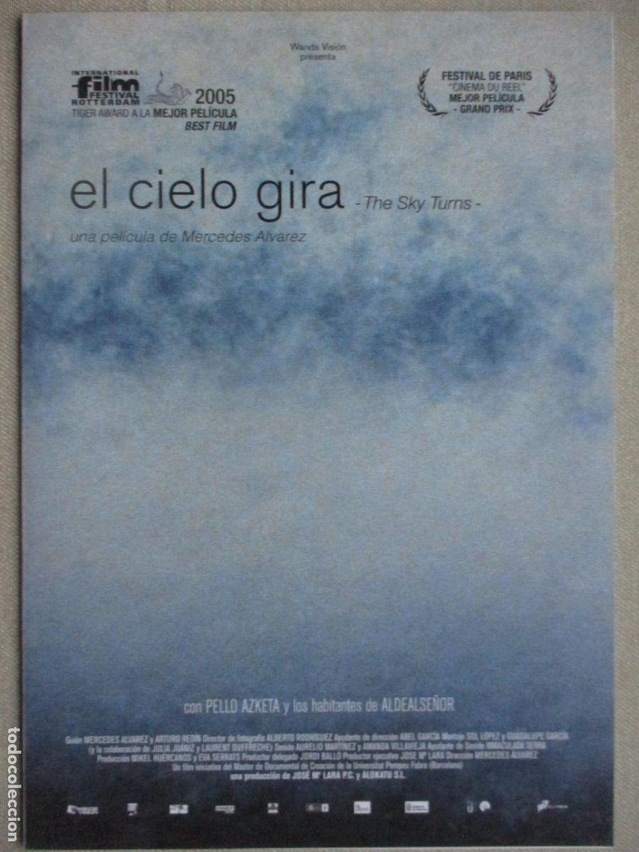 Cine: EL CIELO GIRA. GUIA ORIGINAL ESTRENO. PEDIDO MINIMO EN GUIAS 10 EUROS.