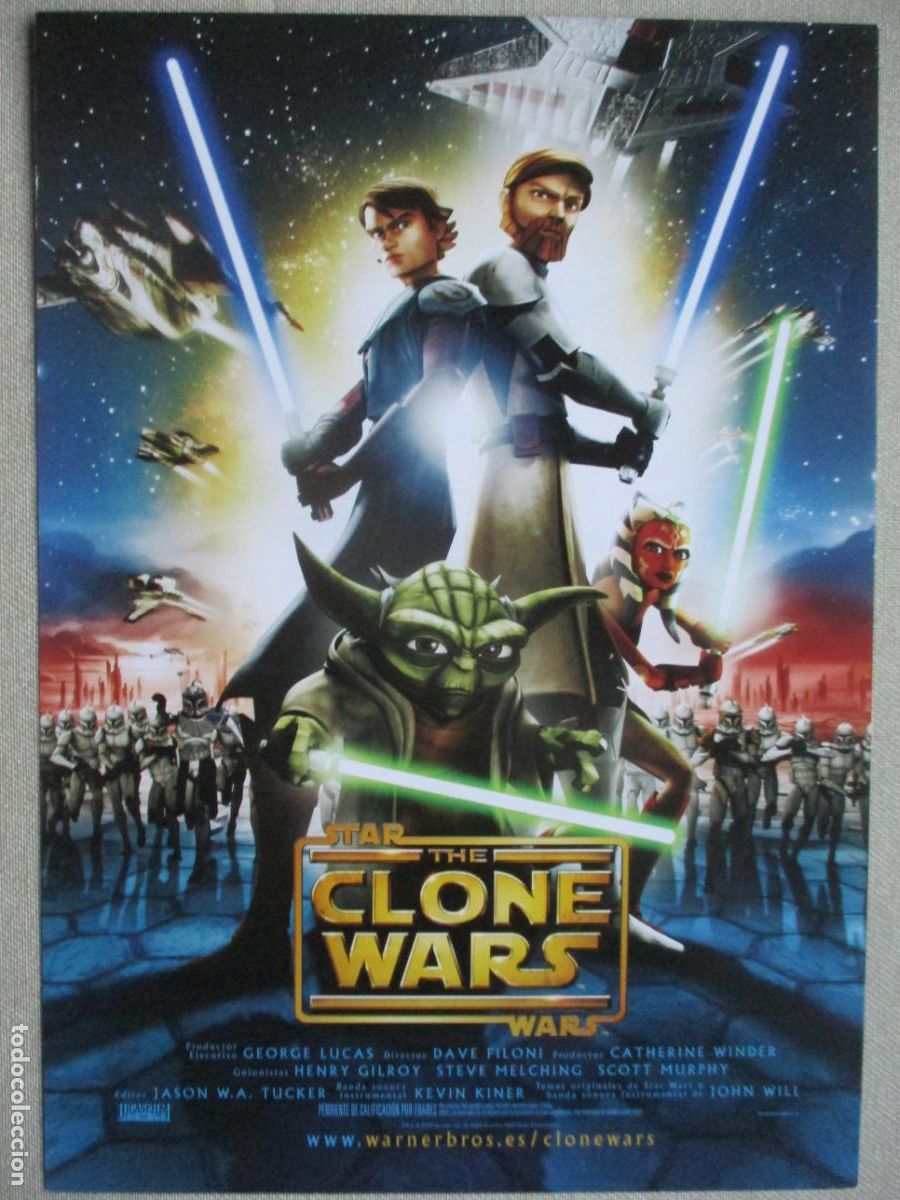 Cine: STAR WARS. THE CLONE WARS. GUIA ORIGINAL ESTRENO. PEDIDO MINIMO EN GUIAS 10 EUROS.