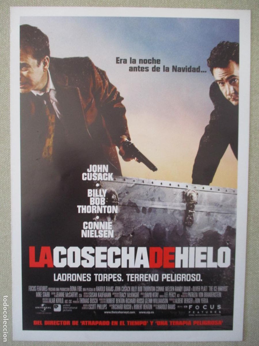 Cin&eacute;ma: LA COSECHA DE HIELO. GUIA ORIGINAL ESTRENO. PEDIDO MINIMO EN GUIAS 10 EUROS.