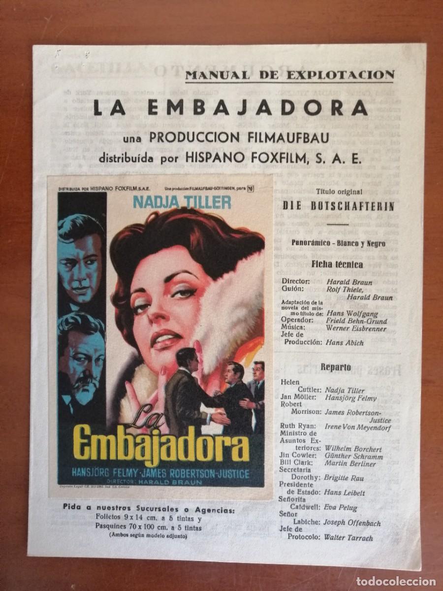 Cine: G5964 LA EMBAJADORA-DOBLE
