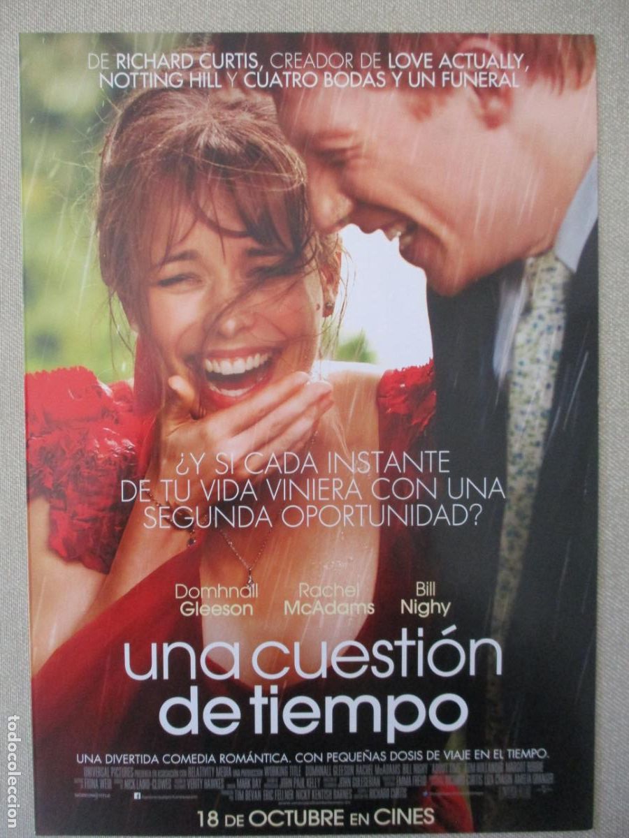 Cine: UNA CUESTION DE TIEMPO. GUIA ORIGINAL ESTRENO. PEDIDO MINIMO EN GUIAS 10 EUROS.