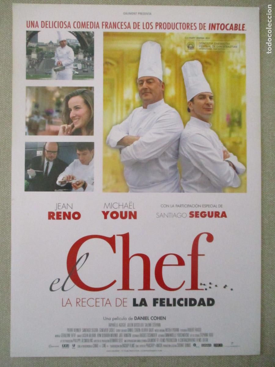 Cinema: EL CHEF. LA RECETA DE LA FELICIDAD. GUIA ORIGINAL ESTRENO. PEDIDO MINIMO EN GUIAS 10 EUROS.