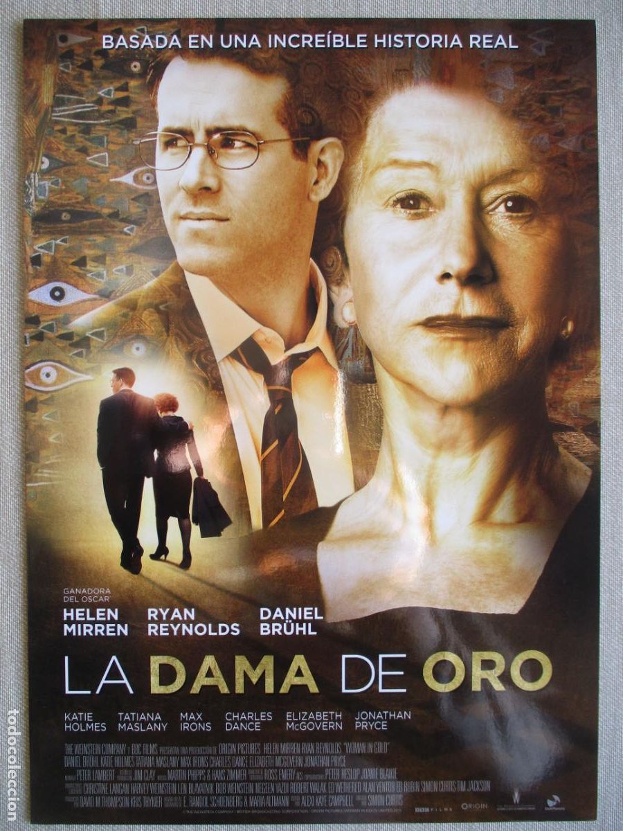 Cinema: LA DAMA DE ORO. GUIA ORIGINAL ESTRENO. PEDIDO MINIMO EN GUIAS 10 EUROS.