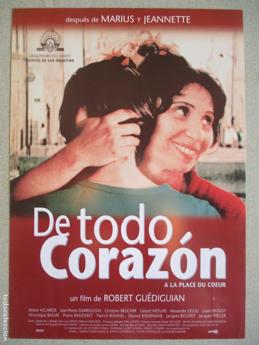 Kino: DE TODO CORAZON. GUIA ORIGINAL ESTRENO. PEDIDO MINIMO EN GUIAS 10 EUROS.