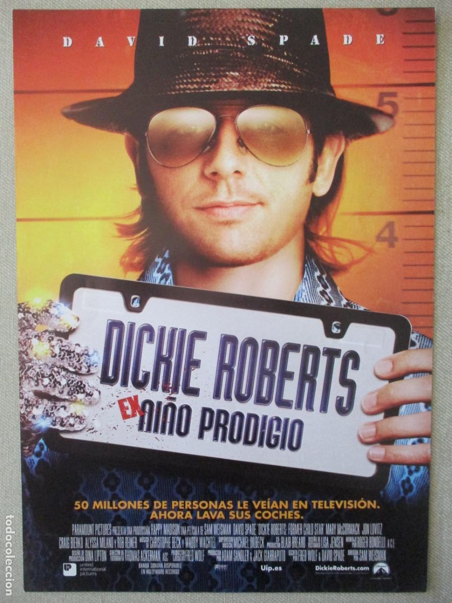 Cinema: DICKIE ROBERTS EX NI&Ntilde;O PRODIGIO. GUIA ORIGINAL ESTRENO. PEDIDO MINIMO EN GUIAS 10 EUROS.