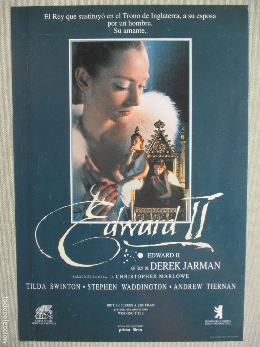 Kino: EDWARD II. GUIA ORIGINAL ESTRENO. PEDIDO MINIMO EN GUIAS 10 EUROS.