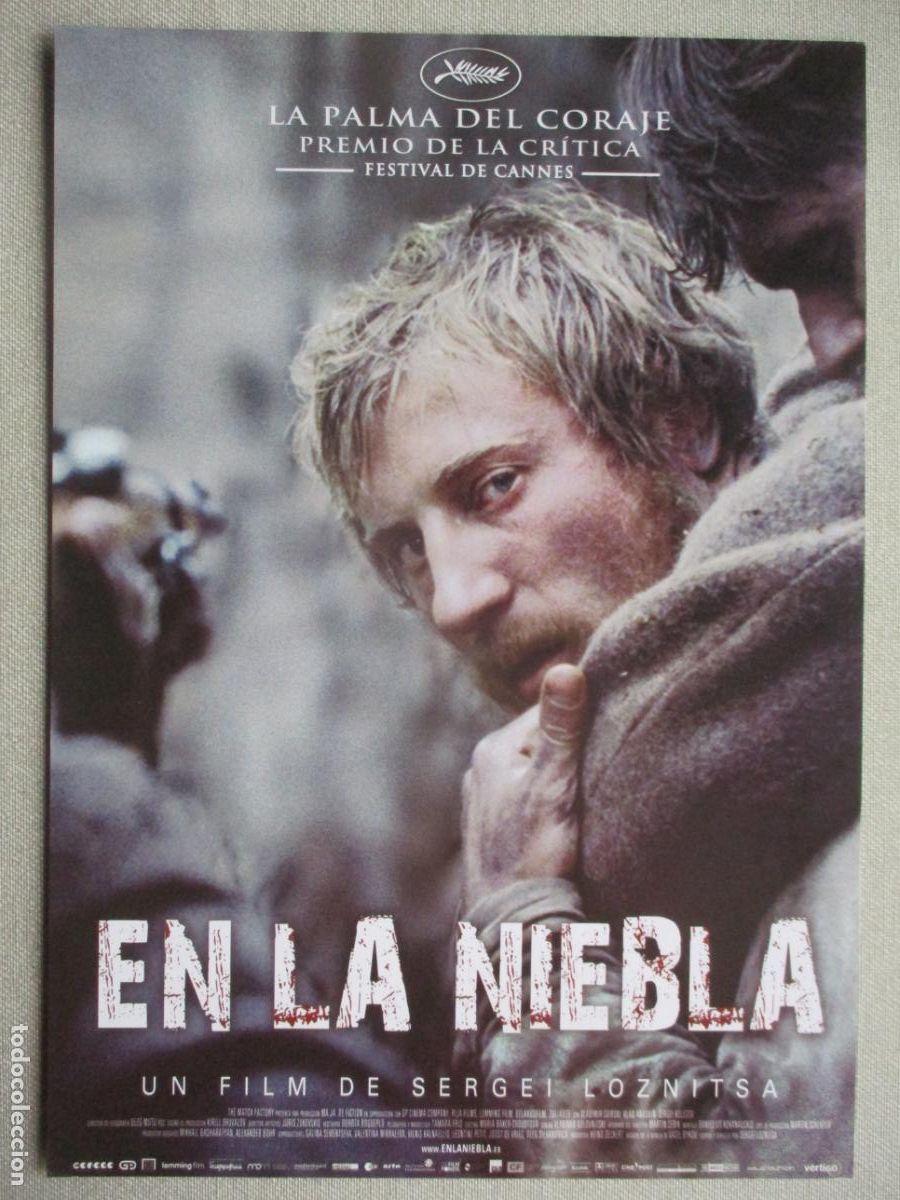 Cine: EN LA NIEBLA. GUIA ORIGINAL ESTRENO. PEDIDO MINIMO EN GUIAS 10 EUROS.