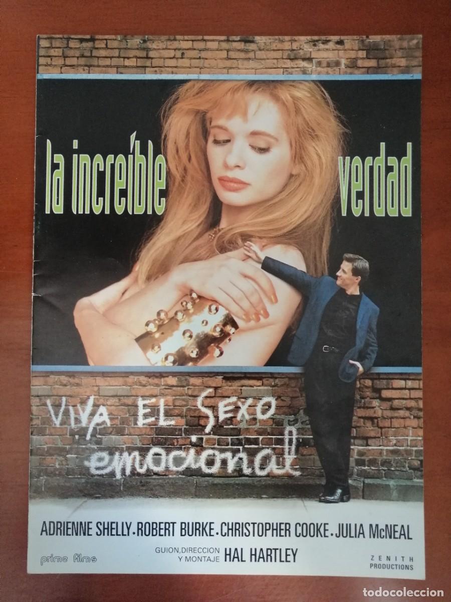 Cine: G6165 LA INCREIBLE VERDAD-LIBRO 16 PAGINAS