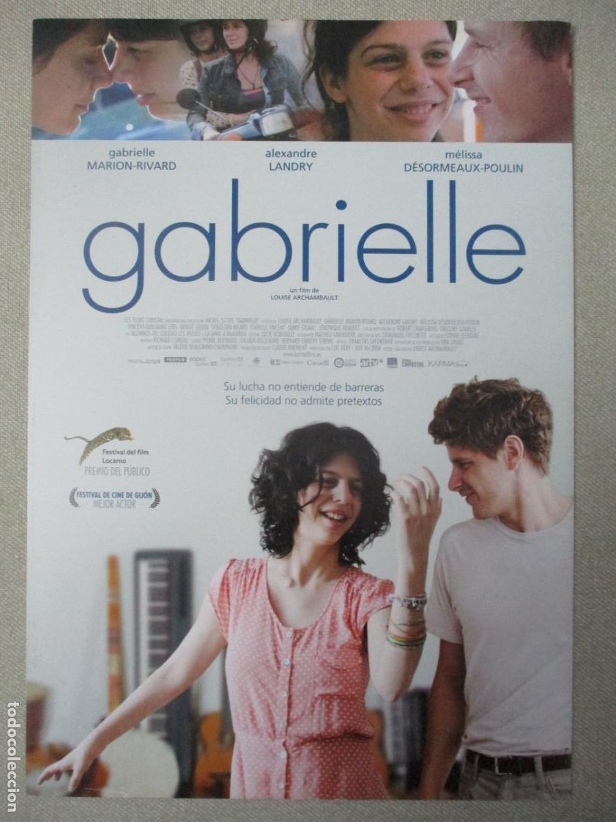Kino: GABRIELLE. GUIA ORIGINAL ESTRENO. PEDIDO MINIMO EN GUIAS 10 EUROS.