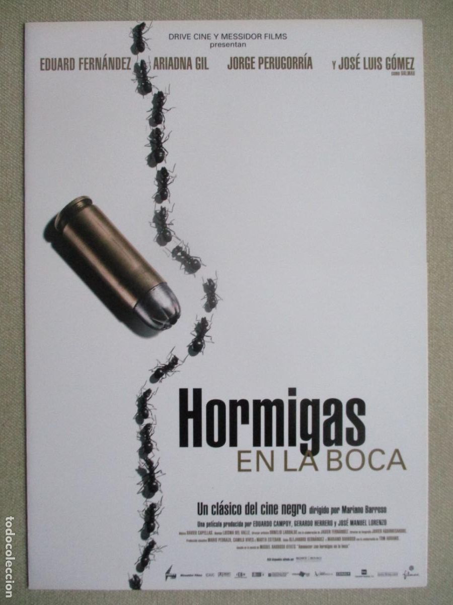 Cinema: HORMIGAS EN LA BOCA. GUIA ORIGINAL ESTRENO. PEDIDO MINIMO EN GUIAS 10 EUROS.