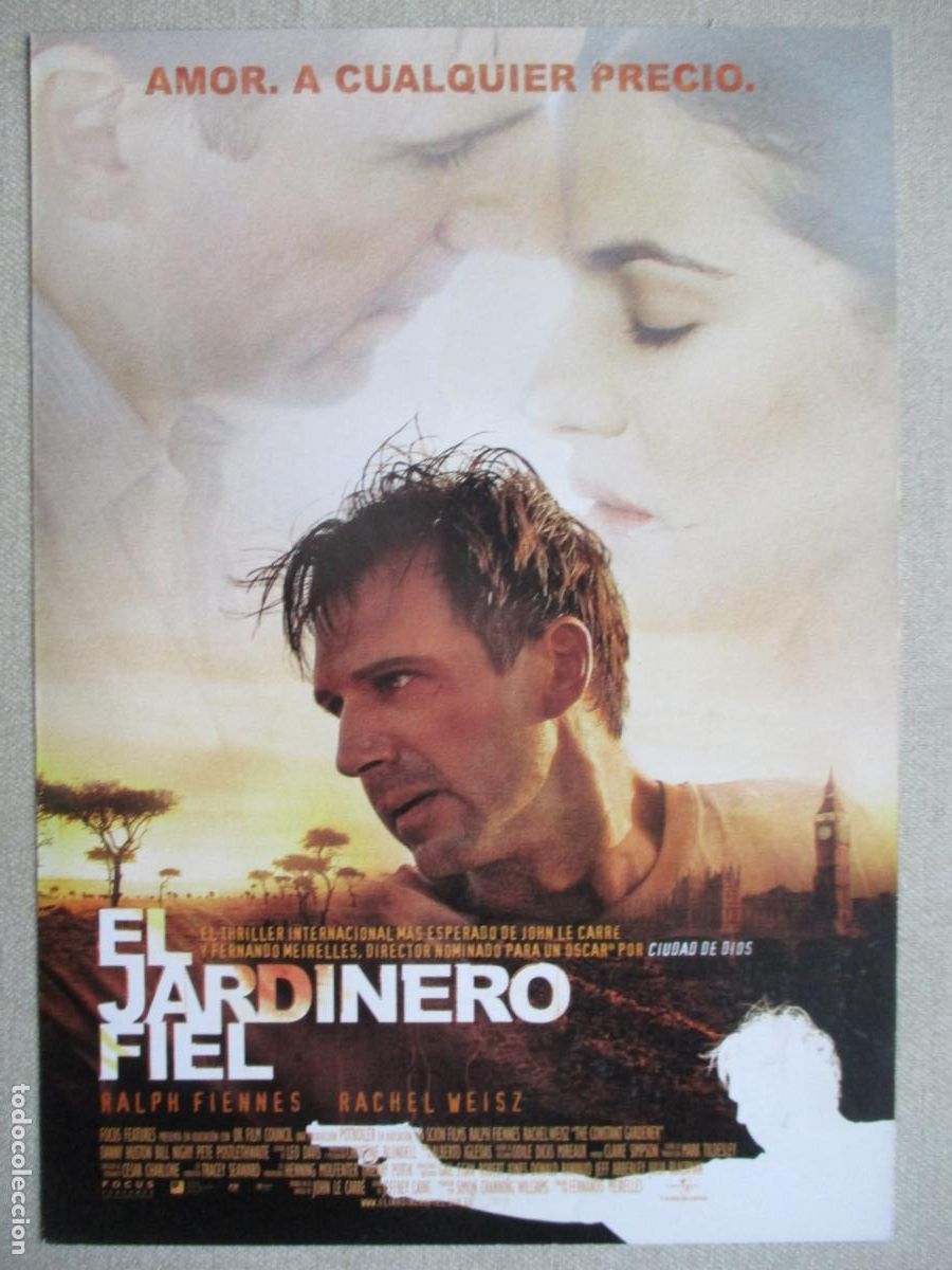 Cine: EL JARDINERO FIEL. GUIA ORIGINAL ESTRENO. PEDIDO MINIMO EN GUIAS 10 EUROS.